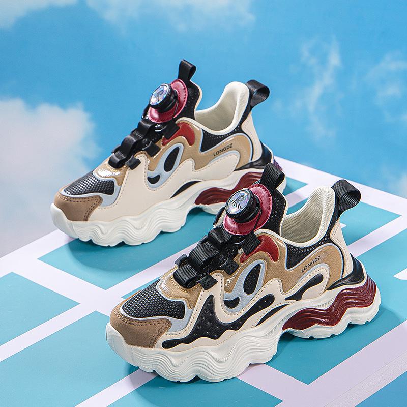 

Running shoes Casual girls shoes Leather surface Medium aged children Boys children 2025 New dad sports shoes Autumn and winter 39