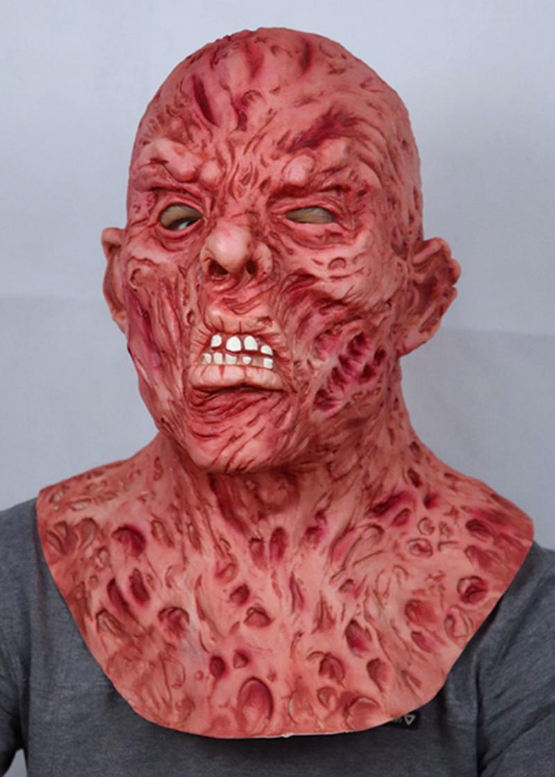 Freddy Krueger Latex Horror Mask - Halloween Movie Headgear