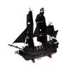 Pirates of the Caribbean Captain Jack’s Ship, Large Black Pearl Model, Small-Brick Building Block Toy