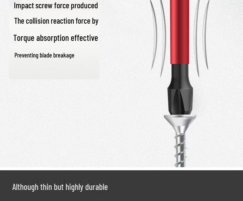 Tungsten Steel Non-Slip Magnetic Phillips Screwdriver Bits - Impact-Resistant and Super Hard for Electric Drills
