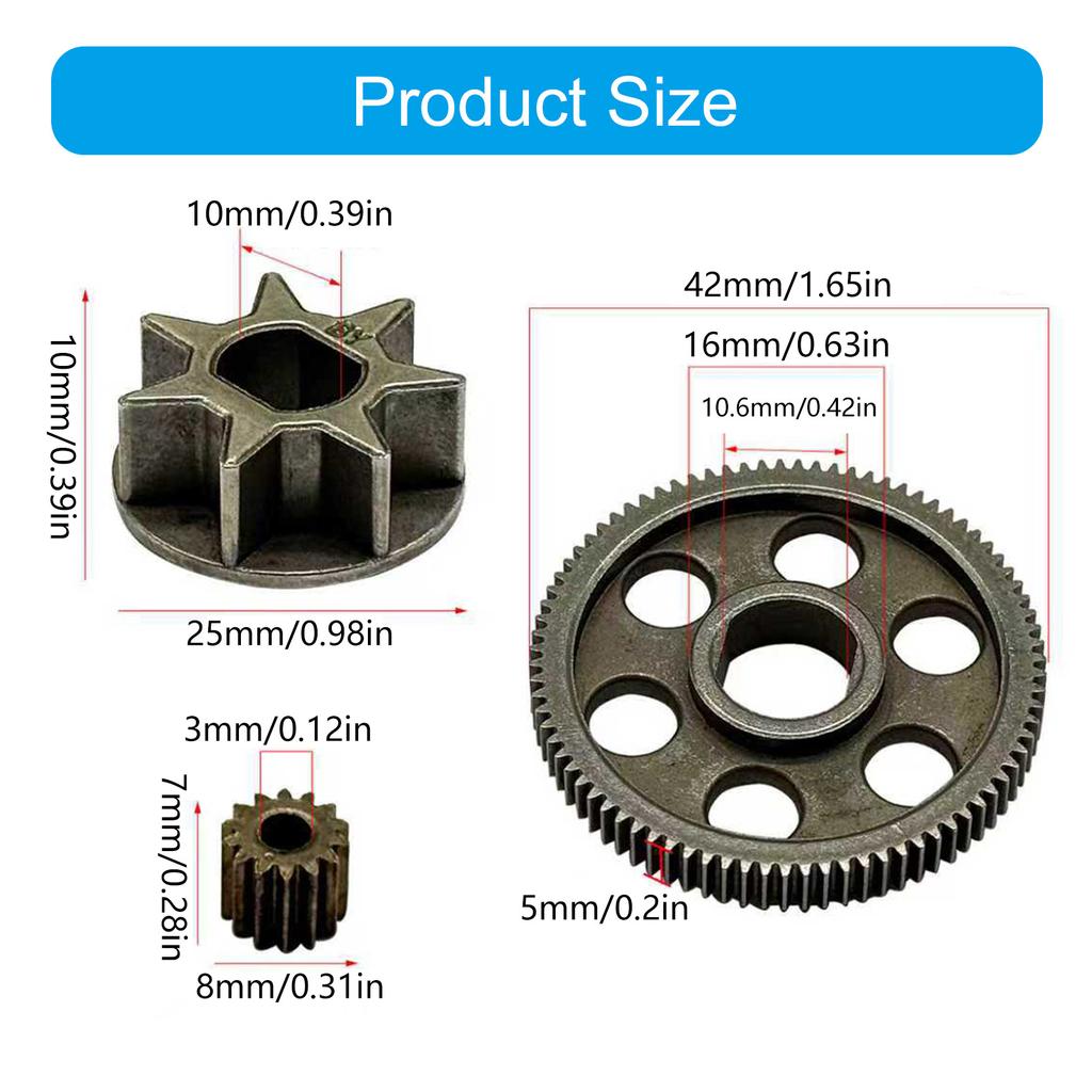 Lawn Mower Gear 4inch 6inch 8inch Battery Charging Electric Chainsaw Gear 83 Teeth Single Hand Sawing Electric Chainsaw
