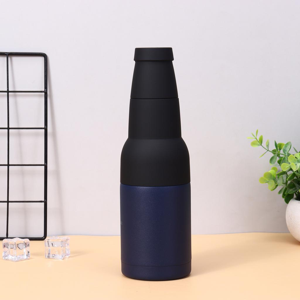 12oz 3 in 1 Stainless Steel Beer Bottle Cooler Insulated Double Wall Beer Bottle Insulators Holder Vacuum