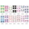 Flower Gradient Nail Sticker Full Wraps Nail Art Stickers Self-Adhesive Nail Art Decal Strips for DIY Nail Art Decor