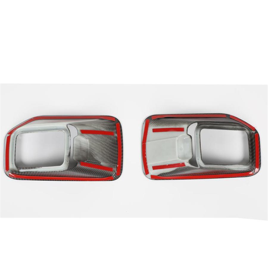 2X Carbon Fiber Fog Light Cover For Ford F150 2015-2020