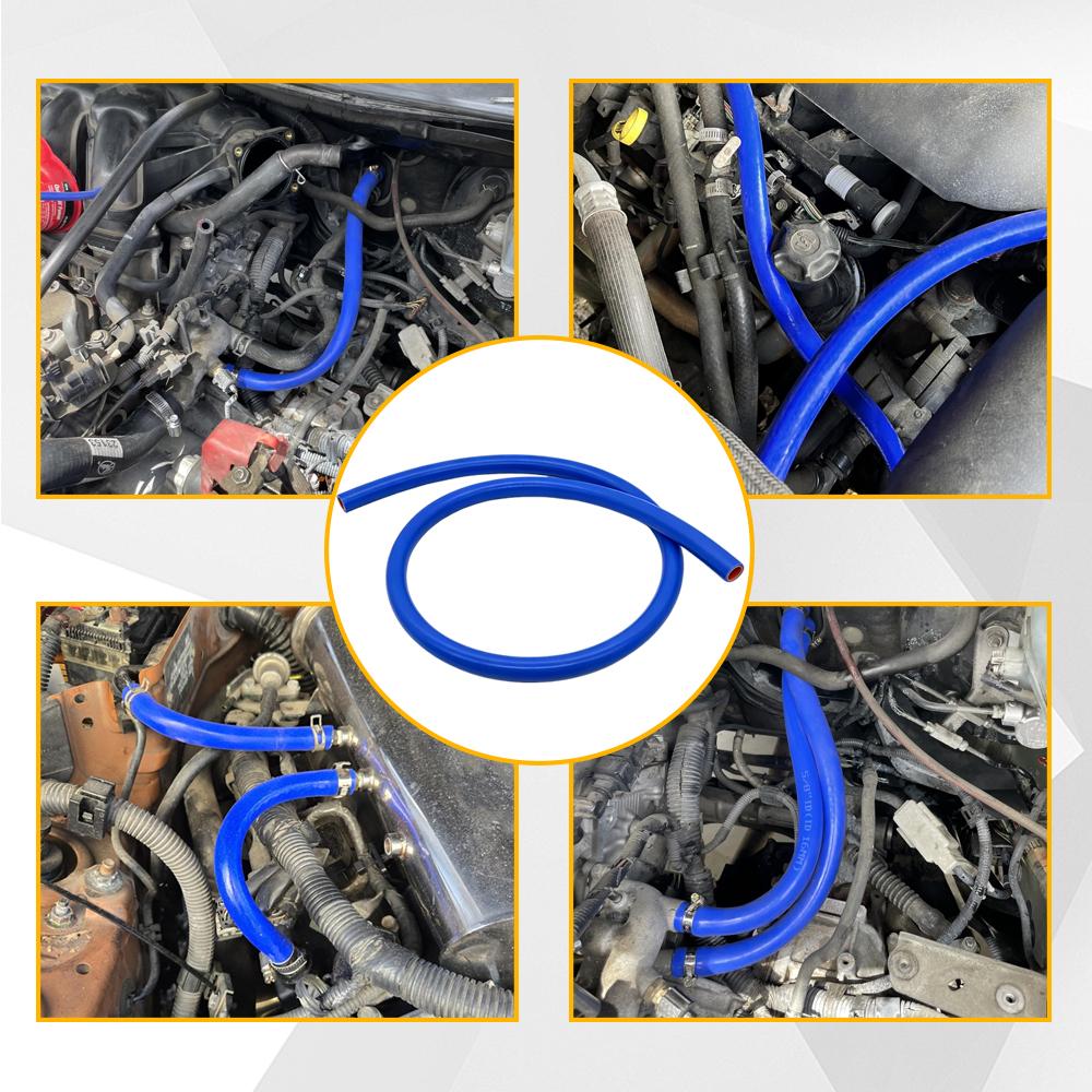 16mm Double Layer Silicone Hose Heat Resistant High Pressure Automobile Vacuum Warm Air Water Pipe Rubber Tube for Automotive