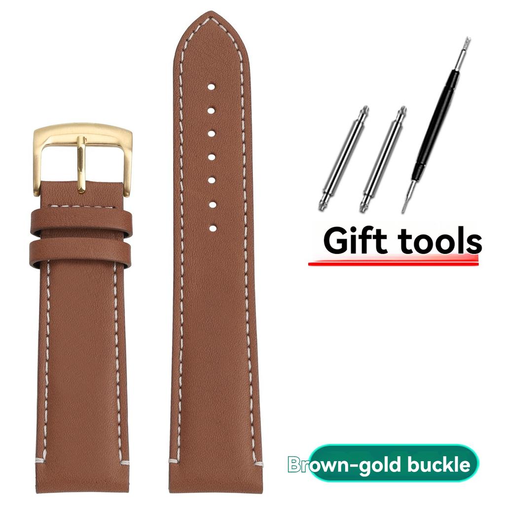For Mido Navigator M026 Strap Genuine Leather M026430A Men's Brown Watchband Ome-ga Wristband Pin Buckle Bracelet 22x20mm
