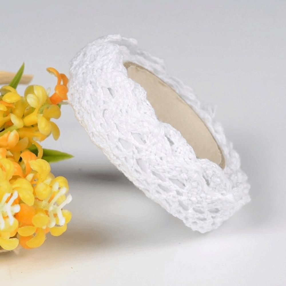 Cotton Flower Lace Trim 2 Yards Length DIY Craft Lace New Lace Ribbon Tape Handicrafts Decoration