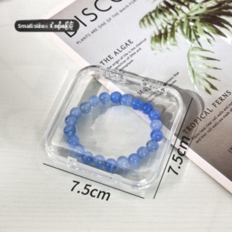 

Коробка для хранения браслетов из кристаллов и стекла с защитой от окисления, Прозрачная коробка для хранения браслетов и браслетов для нейл-арта, Настольная коробка для хранения аксессуаров small