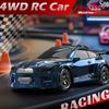 1/64 RC Drift Car Racing Remote Control Desktop Full Scale Drift Car 4WD Mini Children's Toy with Light