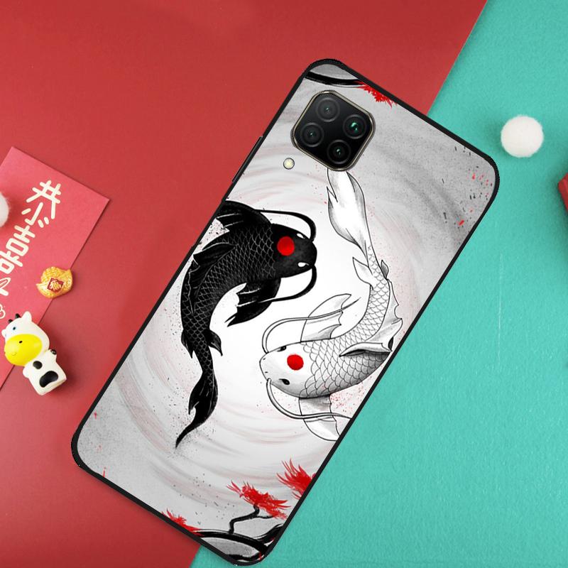 

Koi Fish Yin Yang Art For Huawei Nova Y73 Y70 Y72 Y60 Y90 Y61 Y91 8i 7i 11i 12i 12s 9 10 SE P20 P30 P40 Lite Case Huawei Nova 9
