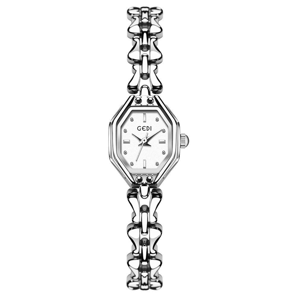 

Ladies Vintage Octagon Quartz Watch With Waterproof Zinc Alloy Band For Casual Wear