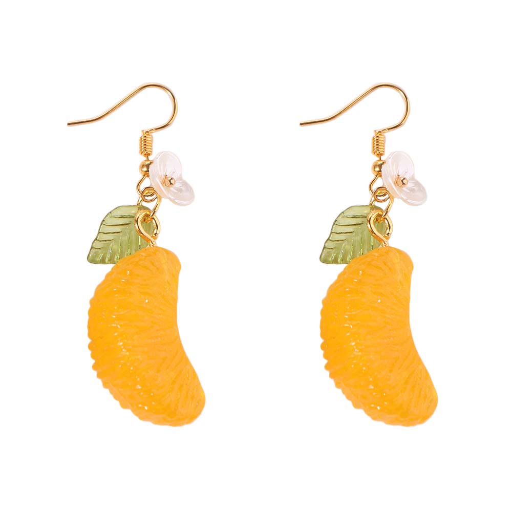 Hook Piercing Fruit Ear Jewelry Simulated Fruits Y2K Handmade Earrings  Party