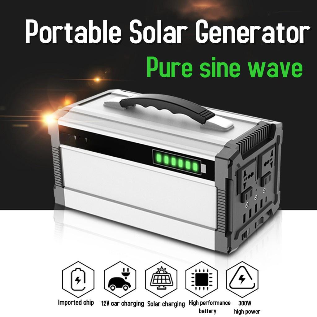 220V 300WH Armazenamento de Energia 296Wh Energia Portátil Gerador Solar Inversor Plugue UE
