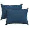 Sofa Cushions 2 Pcs Blue 70 X 50 Cm Fabric