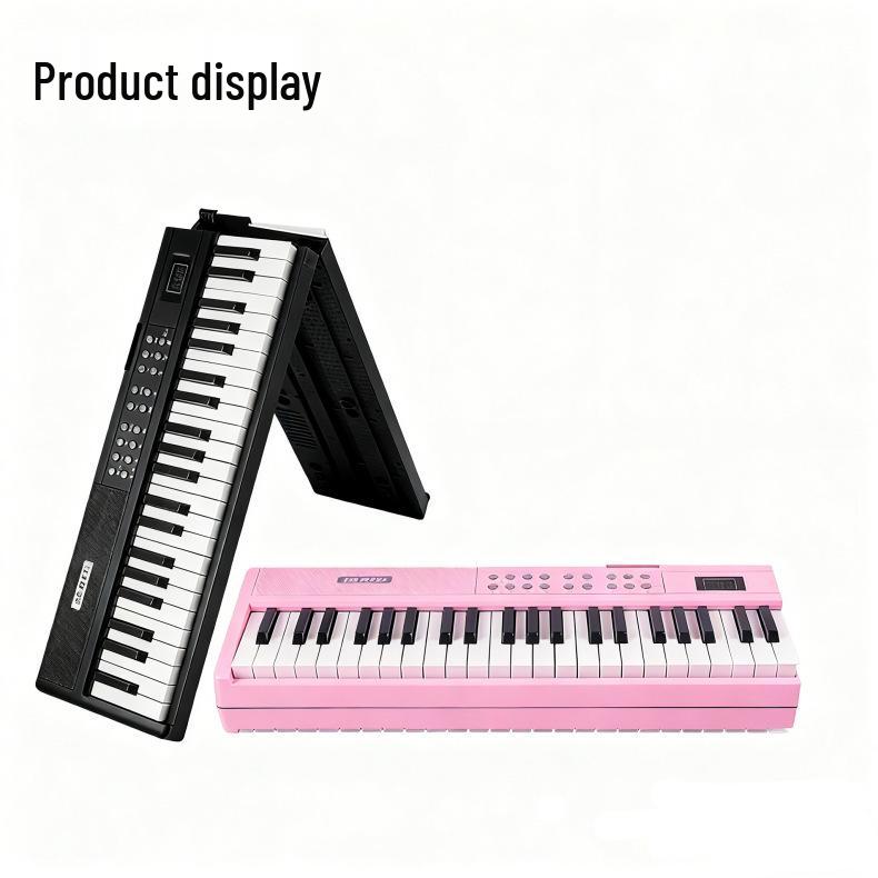 Rechargeable 88-Key Foldable Digital Piano: Bluetooth & MIDI, Perfect for Beginners & Kids