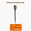 Solar Flame Torch Light with Sensor, 12 LED for Outdoor Decor and Landscape