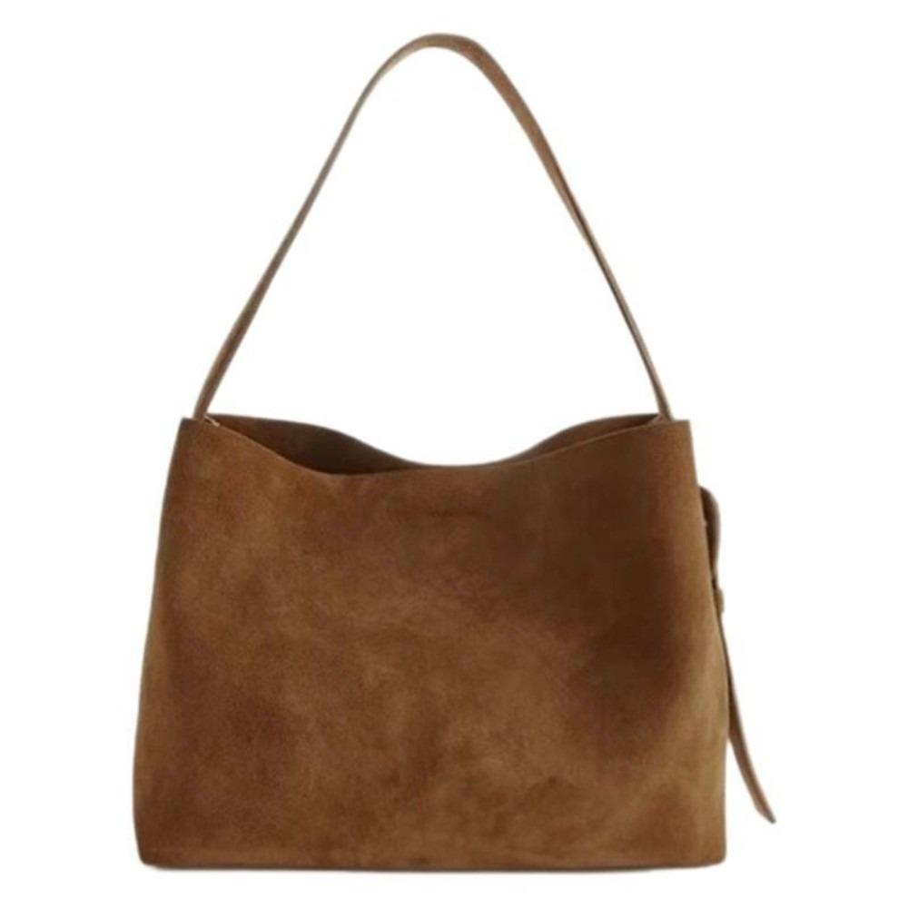 

Versatile Retro Shoulder Bag Nubuck Leather Large Capacity Crossbody Bag Luxury Ladies Handbag for Women