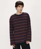 SHIRTER Fine Stripe Ls T-Shirt (Navy Brown)