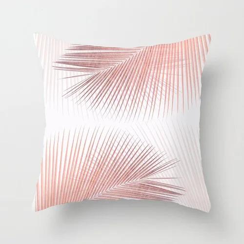 Pink Marble Geometric Series Pillowcase Home Fabric Craft Sofa Back Cushion Cushion Cover Living Room Pillow