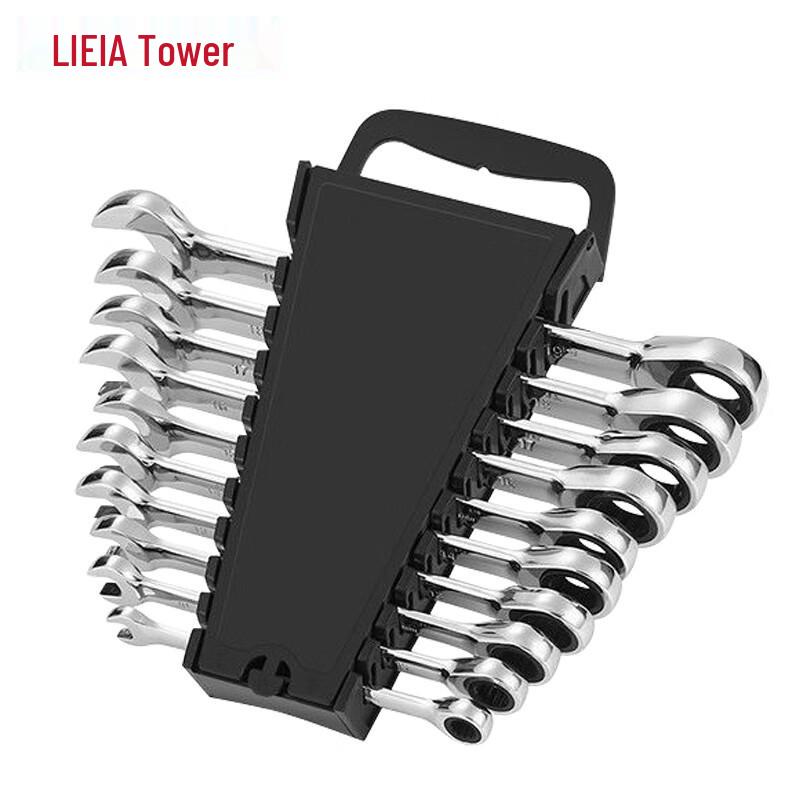 LETA 10-Piece Ratchet Combination Wrench Set