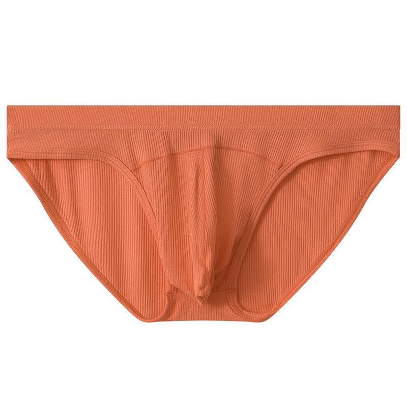 Low-Waist Men's Breathable Briefs with Bulge Pouch and Loose Waistband