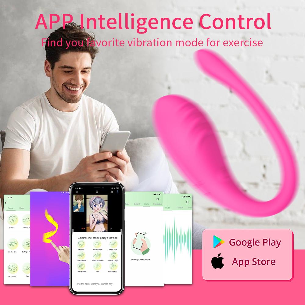 Wireless App Control Dildo Vibrator for Women Vagina Stimulator G Spot Egg Clit Massager Wearable Clitoral Sex Toys for Adults
