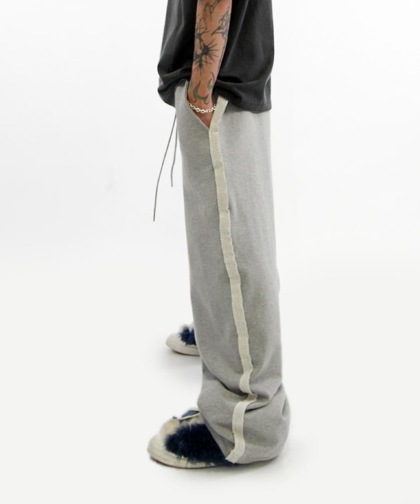 Keuligeon Wide Track Pants Max Over Fit Melange Gray