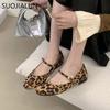 Fashion SUOJIALUN 2025 Autumn Women Flat Shoes Fashion Round Toe Ladies Elegant Mary Jane Shoes  Soft Flat Heel Outdoor Casual Single Sh