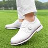 Men Golf Shoes Outdoor Spiked Sports Upper Stable Anti Slip Sole For Golf Training Outdoor All Season Daily Outdoor Casual
