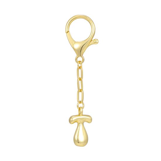 

Брелок-буква Мини 3D Шарм с алфавитом Матовый Глянцевый Золотое покрытие Брелок с застежкой-карабином Сумки Ключи Браслеты Аксессуары T