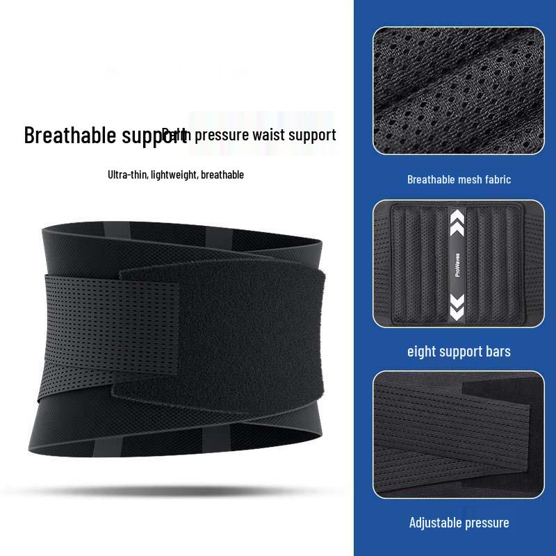 

Мужской пояс для фитнеса и бега, поддержка при приседаниях и для живота, облегчение поясничного напряжения XXL (for weight 85-100 kg)