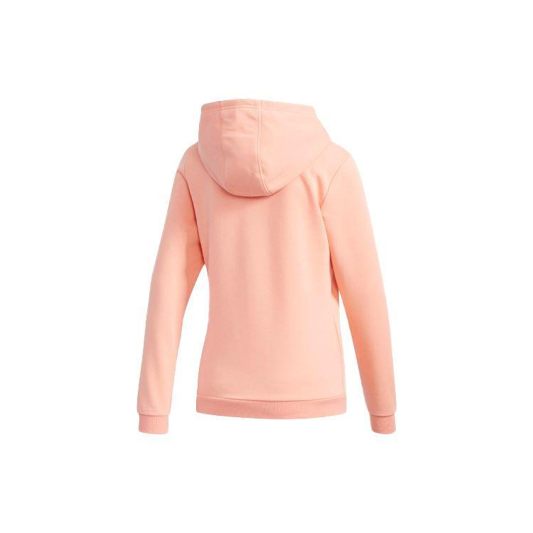 Adidas Neo W Ce Hoody Letter Logo Print Sports Hooded Sweatshirt Women Hoodies Gray Pink DW7957