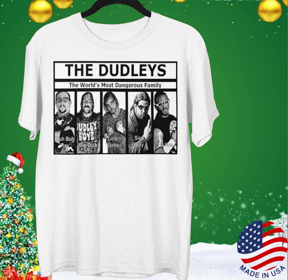 The Dudley Boyz wrestler Dangerous family T-shirt White Unisex S to 5XL JJ3385 Unisex T-Shirt M