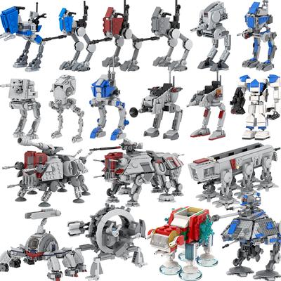 MOOXI Most Complete Space Wars AT Walking Machine Adults Building Blocks Set MOC Bricks Model Kit DIY Toy For Kid Boy Girl Gifts