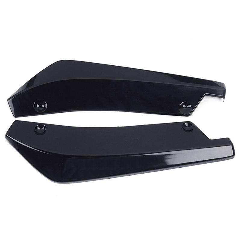 Car Front Rear Bumper Strip Lip Spoiler Diffuser Splitter Scratch Protector Carbon Fiber Winglets Side Skirt