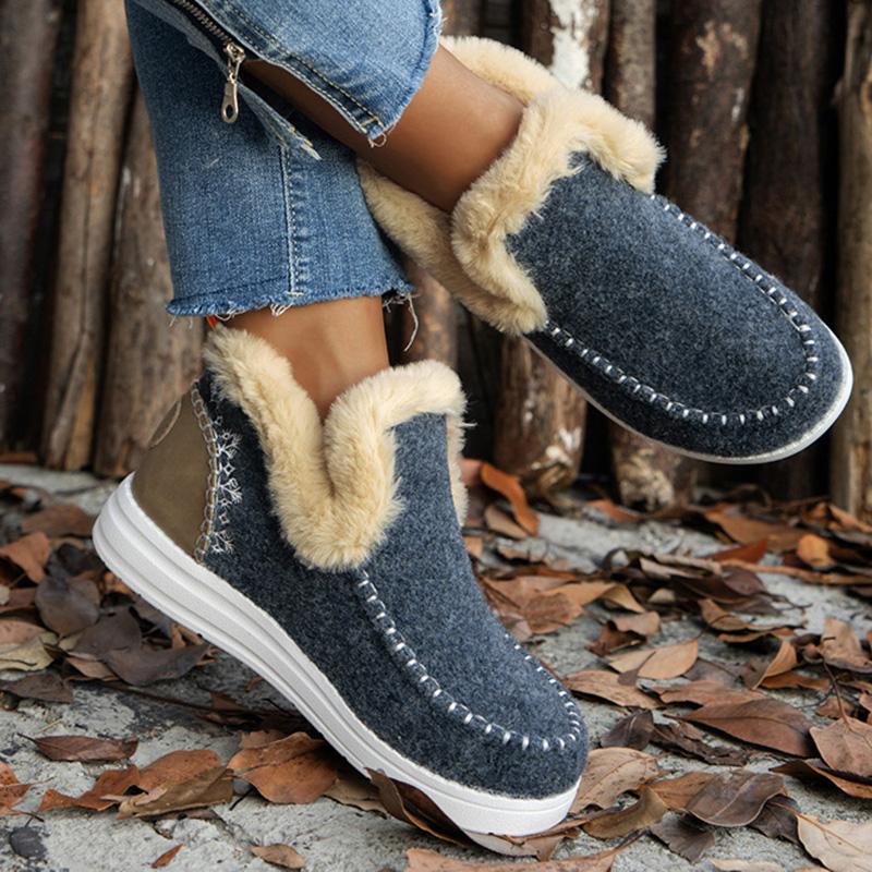 Boots Woman Snow Keep Warm Women Shoes Waterproof Women Booties Platform Ankle Boots Lightweight Boots For Women Botas Mujer
