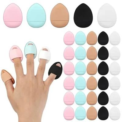Nowy Mini Finger Foundation Powder Puff Mała poduszka powietrzna gąbka do makijażu na mokro i na sucho Korektor w kremie Mieszanka Narzędzia kosmetyczne