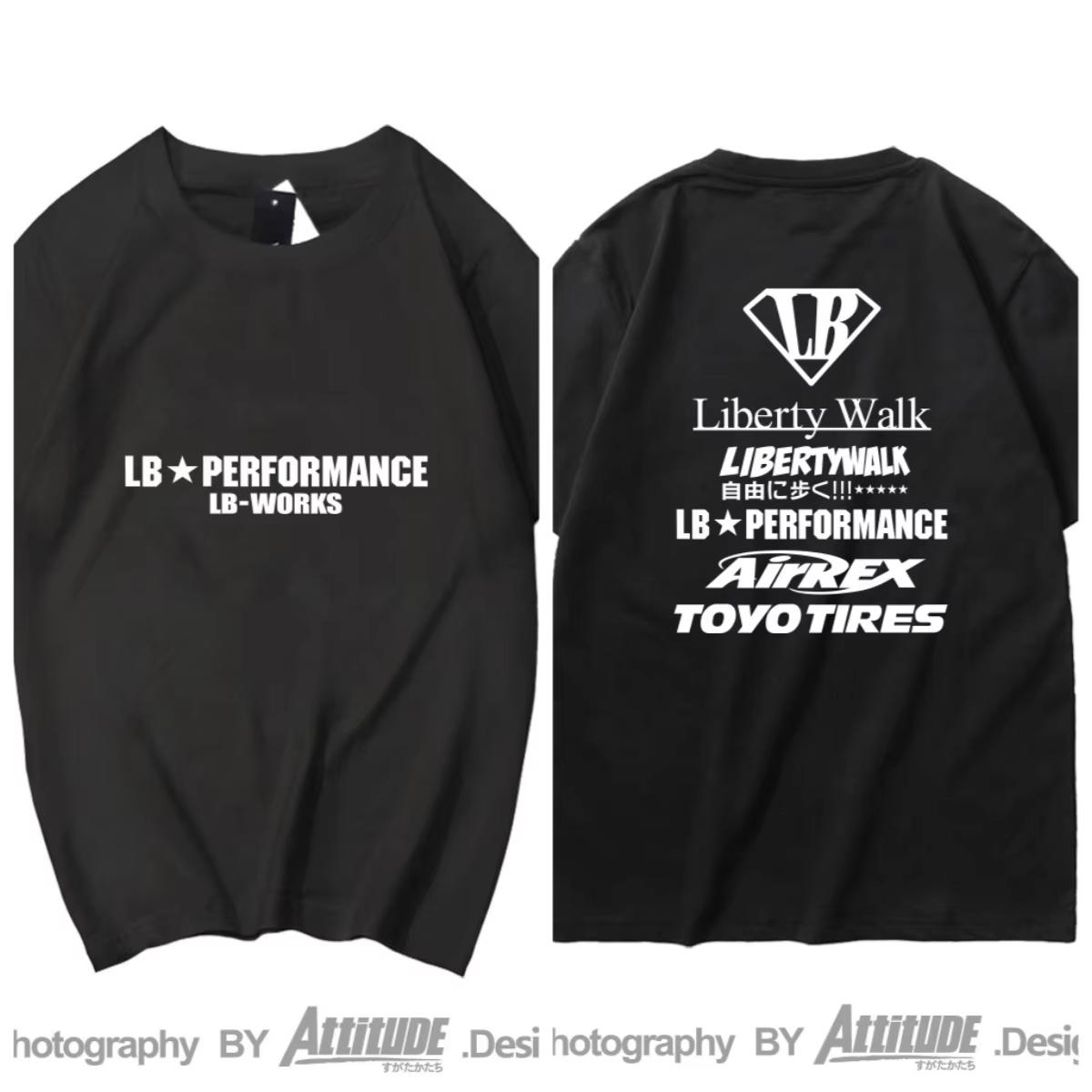 2026 Summer Fashion New Attitude ATTITUDE War God GTR35 Japanese LB Widebody Wraparound Liberty Walk Oversized Unisex Harajuku high quality 4XL