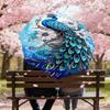 1PC Peacock Flowers Automatic Open/Close Umbrella Compact Folding Umbrella with 8-Rib Shaft lightweight esign, Highquality Fabric1215A