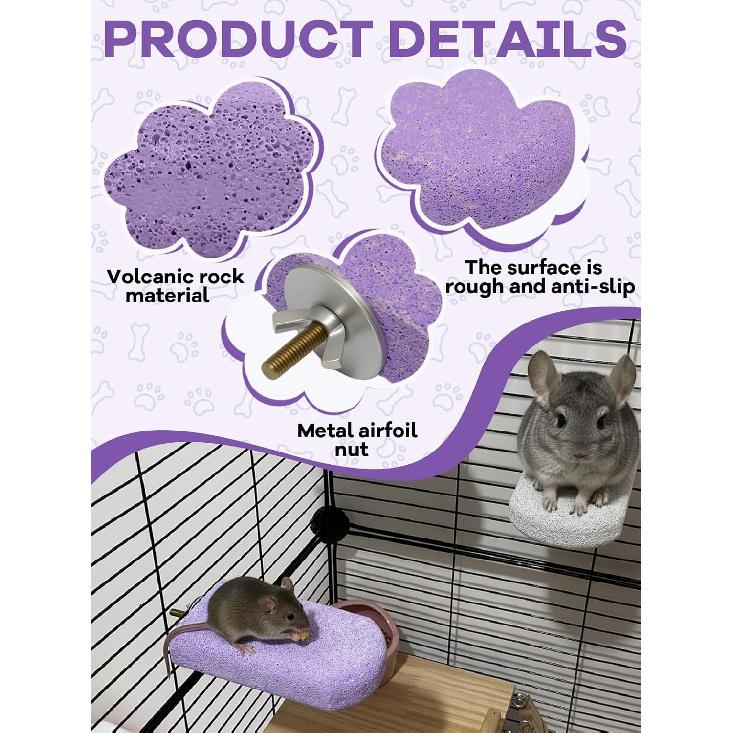 Chinchilla Lava Ledge for Small Animals Cage Accessories Rat Cage Shelf
