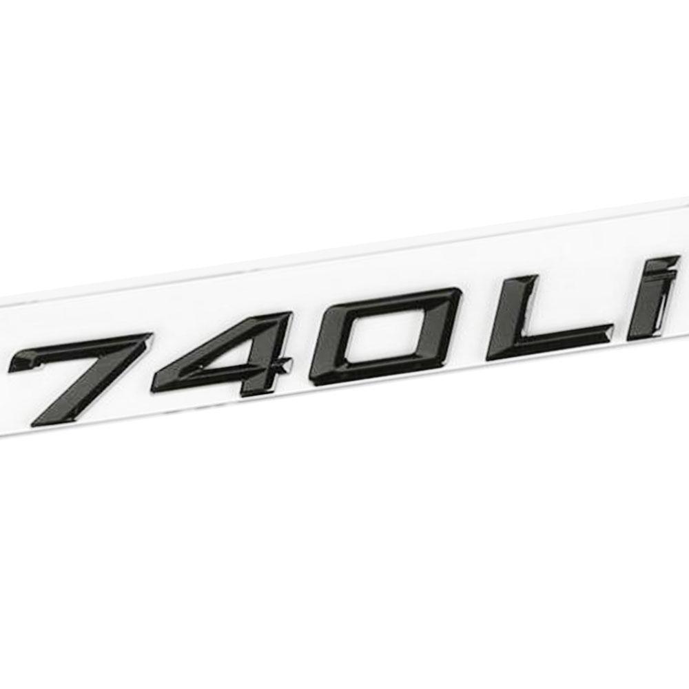 Black Shine Car Body Decorate Rear Trunk Emblem 3D Lettering Badge Accessories For BMW Series 7 760Li 750Li 745Li 740Li 730Li