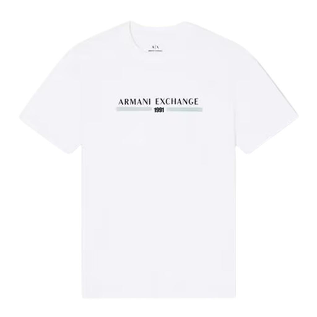 Armani Exchange Mens Linear Logo T-Shirt