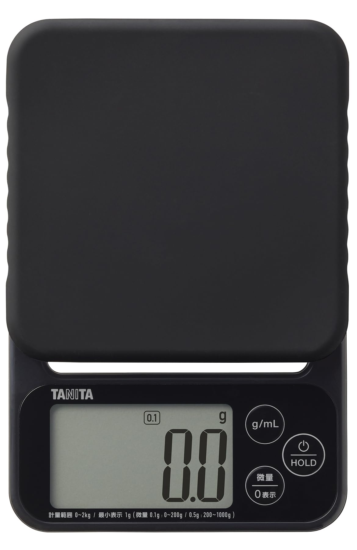 

TANITA Кухонные весы Черные Единицы Микро мл HOLD Кухонные весы Кулинарные Цифровые KJ-222 0.1г чёрный
