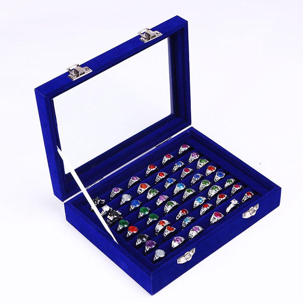 Velvet Finger Rings Rings Displays Case Korean Gift Box Jewelry Show Box Jewelry Packaging Storage