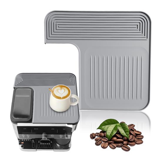 Coffee Machine Silicone Mat Non-Slip Protector Heat Resistant Reduces Noise & Scratches Coffee Appliance Protective Cover for Home Baristas