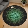 1pc Mandala Eye Round Chair Mat Area Rug - Non-Slip, Floor Mat for Office, Bedroom, and Indoor Decor C1118175