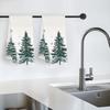 2pcs/set Kitchen Towels 40x60cmChristmas treeHand Towels Christmas Decorations for Home Noel Dish Towels Gifts
