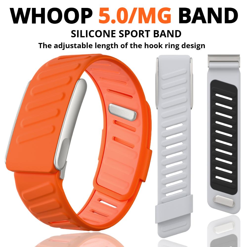 Sportowy silikonowy pasek do zegarka dla WHOOP 4.0/5.0/5.0 MG Opaska na nadgarstek Pasek silikonowy do zegarka Oddychający Regulowany Akcesoria Whoop