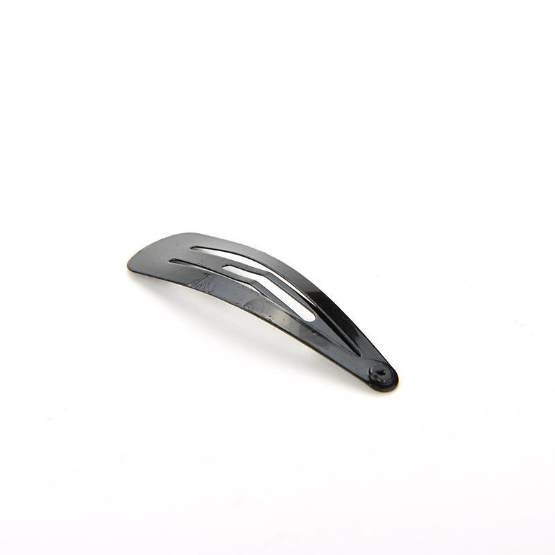 100 Pcs Girls Kids Hair Snap Clips Black Metal BB Hairclip Accessories 5cm PESXI 100 Pcs Girls Kids Hair Snap Clips Black Metal BB Hairclip Accessories 5cm PESXI