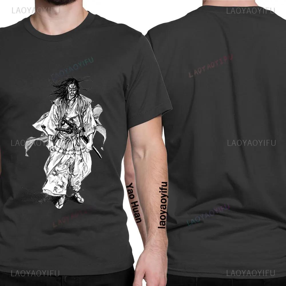 

Anime Musashi Miyamoto Vagabond Manga T Shirts Accessories Men Women Round Collar Takezou Shinmen Tee Shirt Clothes 4XL